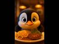 POV: Penguin’s First Time Eating Spaghetti 😂”