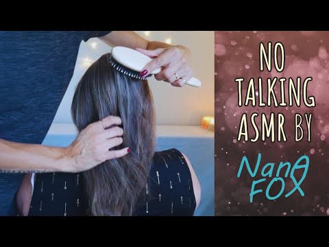 ASMR Relaxing and tingly hair brushing for sleep with Nancy - No talking