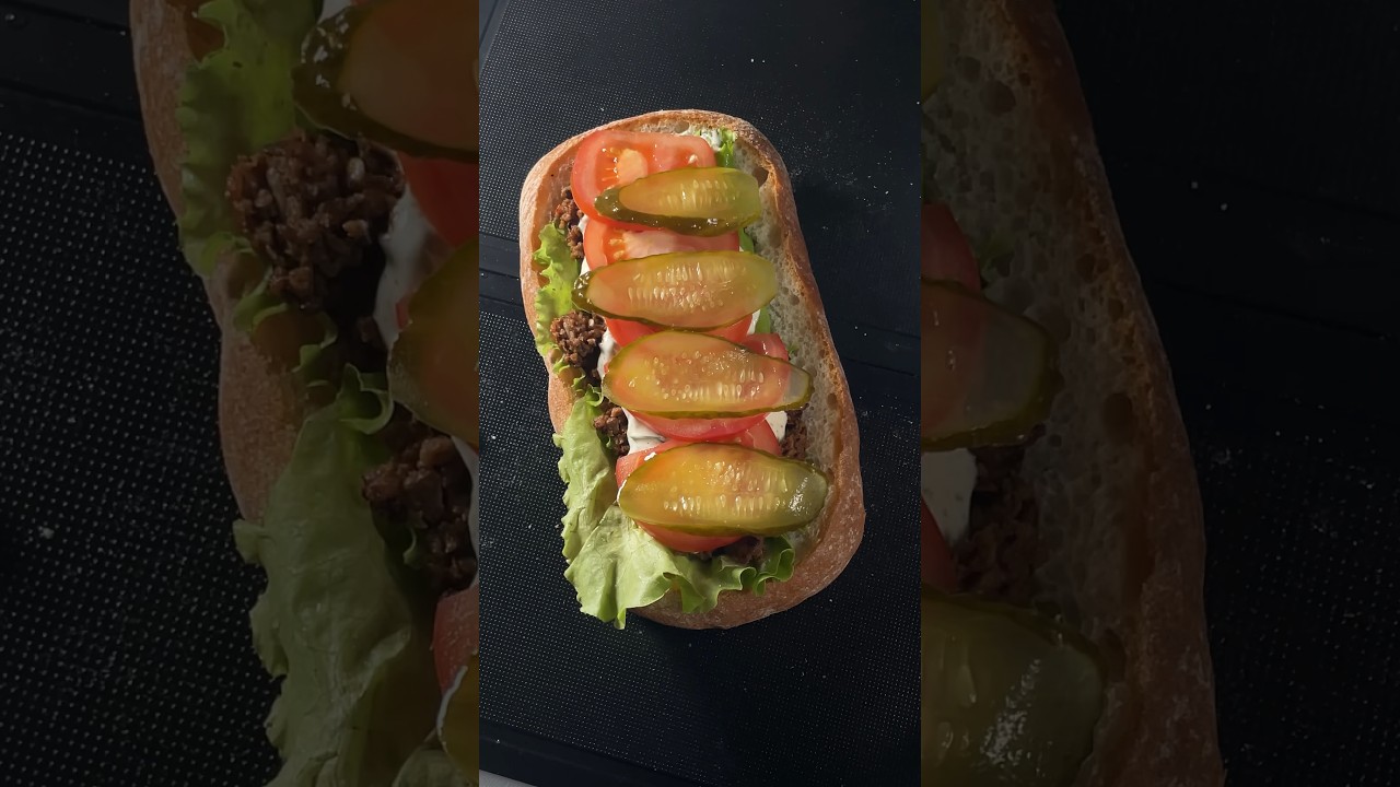 Донер в чиабатте 🔥вкуснее чем шаурма 😉