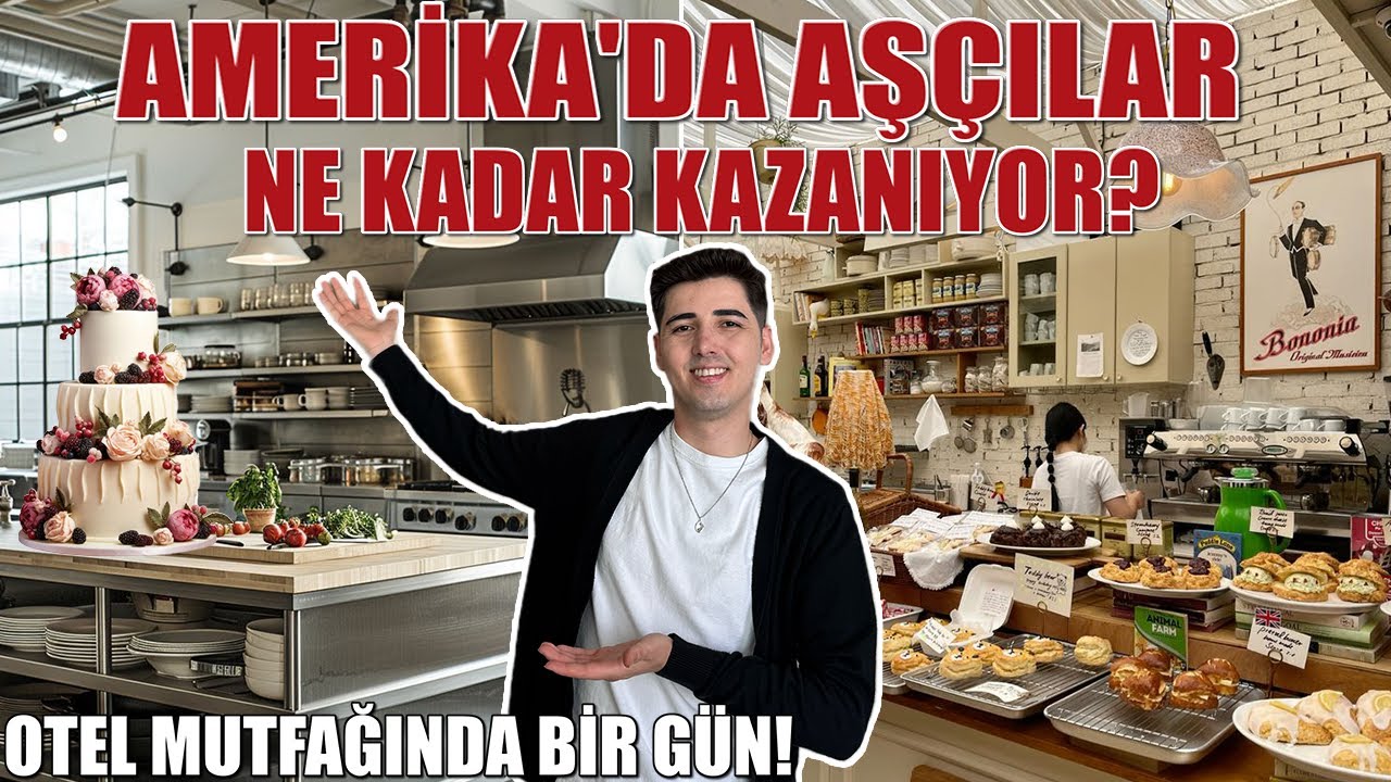 AMERİKA’DA AŞÇILAR NE KADAR KAZANIYOR? 🇺🇸 Amerika İş Vlogu, Aşçı Maaşları, Amerika’da Çalışmak👨‍🍳