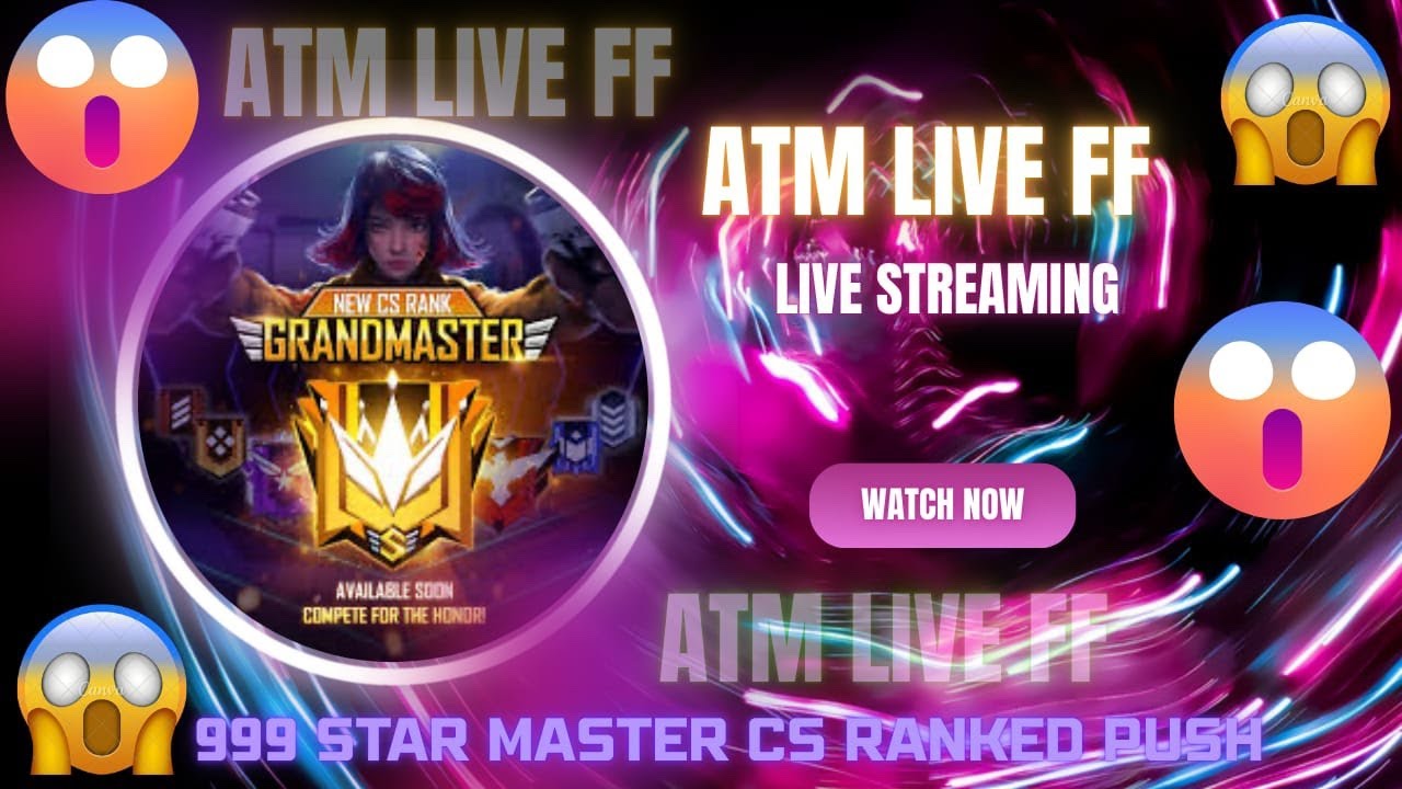 ATM LIVE FF pushing to 999 stars | teamcode playing with subscribers ...