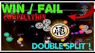 Agar.io / Bests Doubles Splits / The big trick Split !! Bests moments / Win - Fail Compilation #1 !!