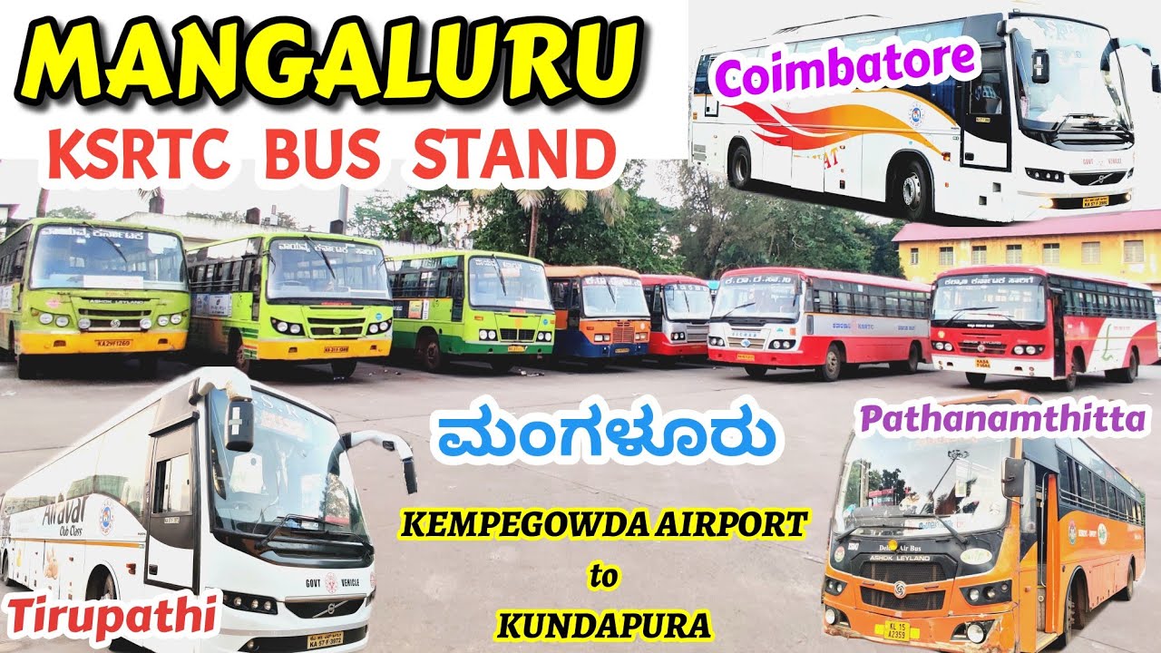 ಮಂಗಳೂರು  MANGALURU KSRTC BUS STAND| Tirupathi, Kerala, Charmadi Ghat😍#bus #volvo #ksrtc #viral