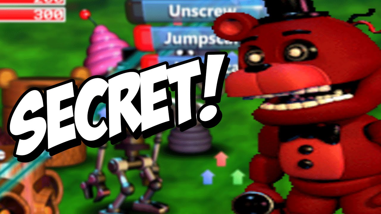 FNaF World Redacted  Confronting Scott And Chipper! Golden Freddy