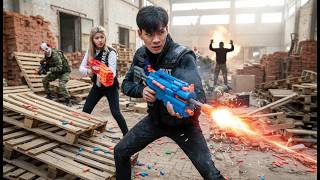 ALPHA Nerf War : Hero Alpha Dismantles Crimson Shadows In A Nerf Guns Crime Operation