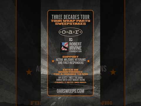 O.A.R. Partners with Robert Irvine Foundation on Three Decades Tour
