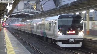 夕立の中を突っ走れ!!JR東日本E257系長モトM-101+M-203編成かいじ115号西八王子通過