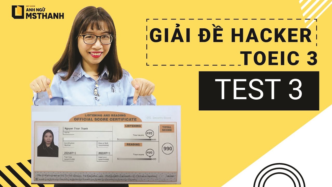 Gi I Toeic Hacker 3 Test 3 Youtube