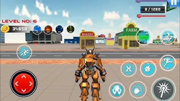 Bull Robot Car Transformers Game - Car Game Android Gameplay 