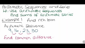 Arithmetic Sequences and Series part 1