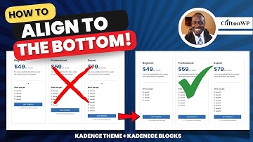 🔥How to Align Elements to the Bottom🔥 in WordPress with Kadence Theme & Kadence Blocks.