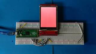 Raspberry Pi Pico TFT display (ili9341) demo | MicroPython
