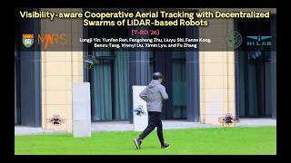 Visibility-Aware Cooperative Tracking with Decentralized LiDAR-Based Aerial Swarms