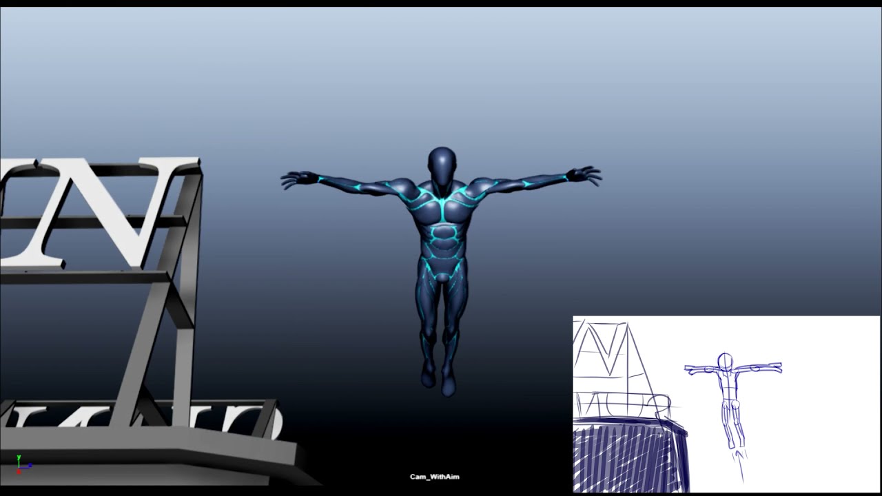Cyborg City Rooftop Run (With Storyboard Comparison)