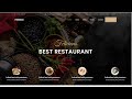 E Commerce Website for Restaurant using (HTML & CSS)