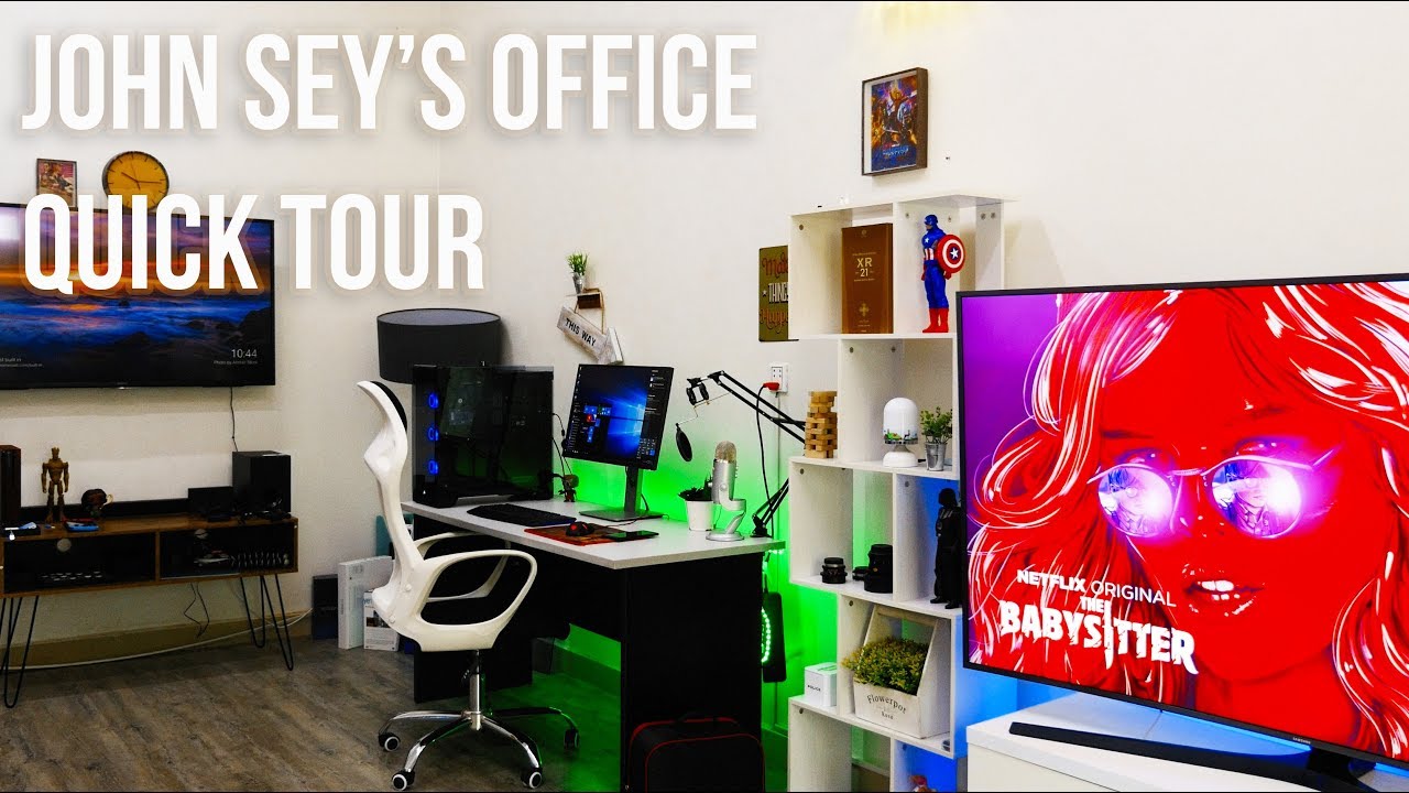 មកមើលកន្លែងធ្វើការរាល់ថ្ងៃផ្ទាល់ខ្លួនរបស់ខ្ញុំ (John Sey Studio V2.0) YouTube