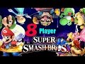 8 Player Smash: Mario VS Luigi VS Peach VS Yoshi VS Wario VS Rosalina VS Bowser VS Bowser Jr.