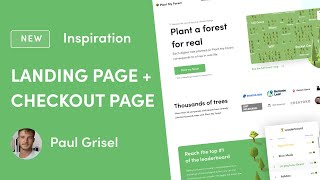 Landing Page Checkout Page For Plant My Forest - Examples And Inspiration For Start-Ups
