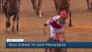 Rich Strike to skip Preakness