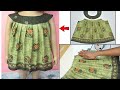Simple Short Frock Cutting and stitching ll