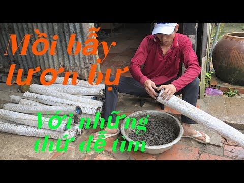 Video Cách làm mồi đặt lươn đơn giản nhất , dính nhiều lươn... - youtube
