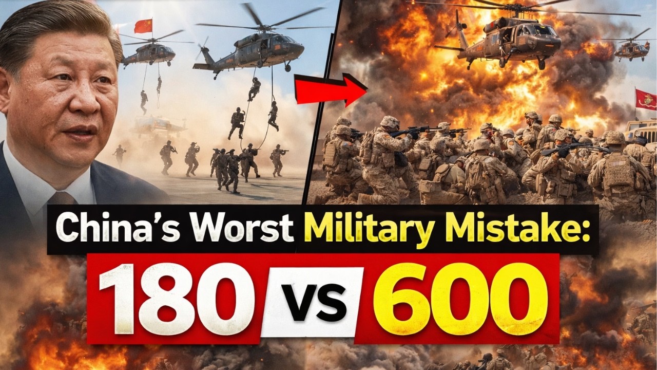 BREAKING: China's Worst Military Mistake: 180 vs 600 Marines - YouTube