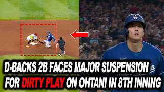 D-Backs 2B Suspended For Dirty Play On Ohtani! Ohtani Fires Back With Shocking Statement