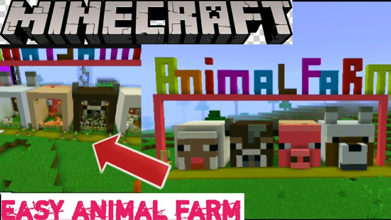 I MADE ANIMAL FARM IN MINECRAFT😱😱 - YouTube