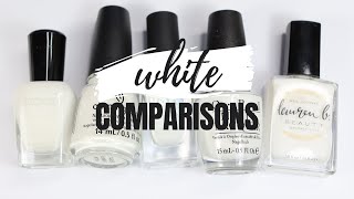 White Polish Comparisons What Is The Best White Nail Polish? Elizabeth Anne
