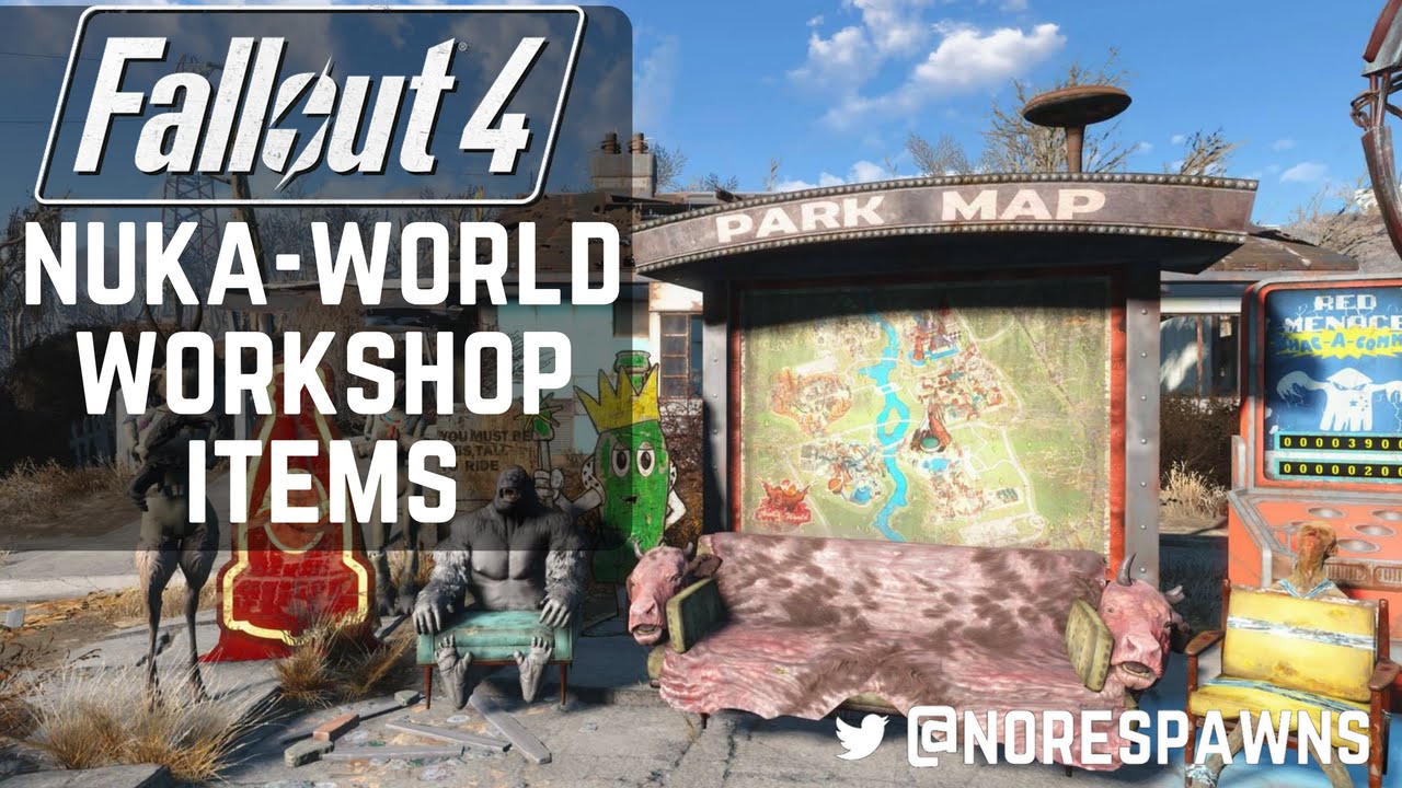 Fallout 4 Nuka World New Workshop Items Youtube