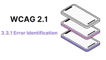 WCAG 2.1 Guideline 3.3.1 Error Identification