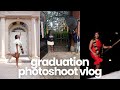 COLLEGE GRADUATION PHOTOSHOOT VLOG|makeup appointment, BTS, chaos, and more|Peace Arobieke|Howard U.