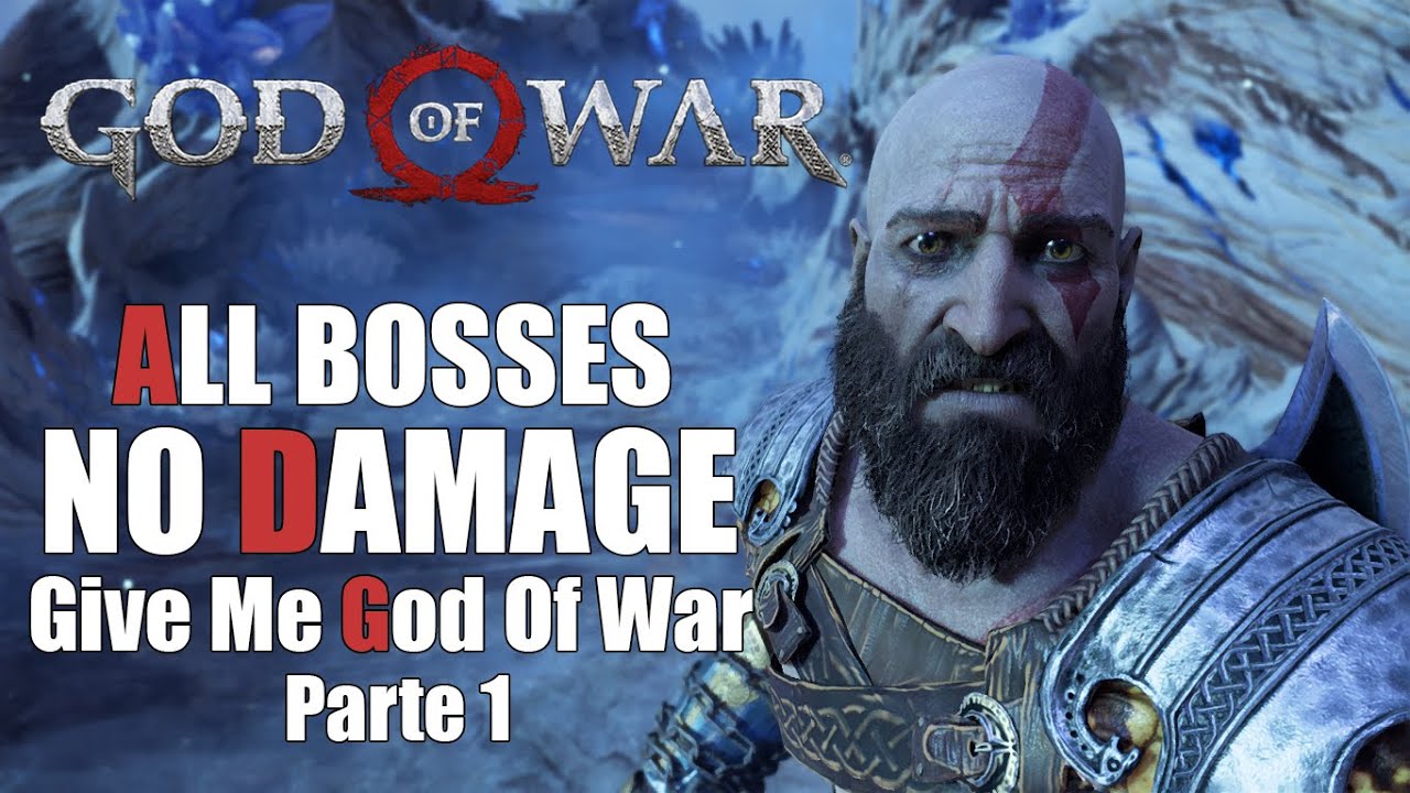 God Of War 4 All Bosses NO DAMAGE Max Difficulty (Give Me God Of War
