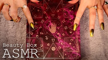 ASMR Glossybox Unboxing (🎧 soft spoken, tapping, scratching)