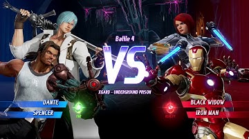 Dante & Spencer Arcade mode | Marvel vs Capcom Infinite (Re-uploaded)