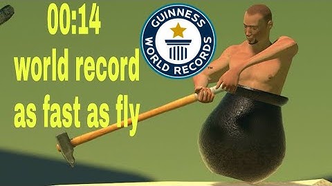 Getting over it world record 14 seconds/getting over it with bennett foddy in one jump