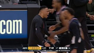 Russell Westbrook ignored Kawhi Leonard after alley-oop dunk from him vs lakers