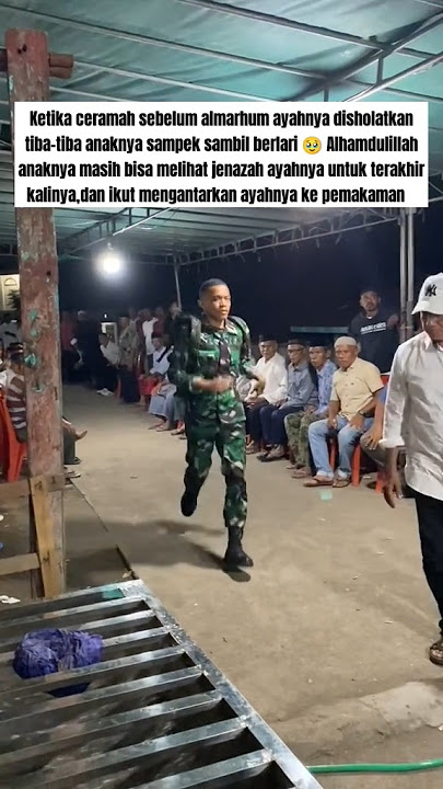 prajurit TNI berlari ketika ayah meninggal dunia ‼️ #ayah #tni #sedih #nangis #meninggaldunia #dawai