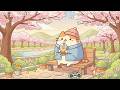 Mochi's Lakeside Spring Picnic ☀️ Cozy Lofi Beats for Calm Focus 🌸 Warm Lofi a Spring Day
