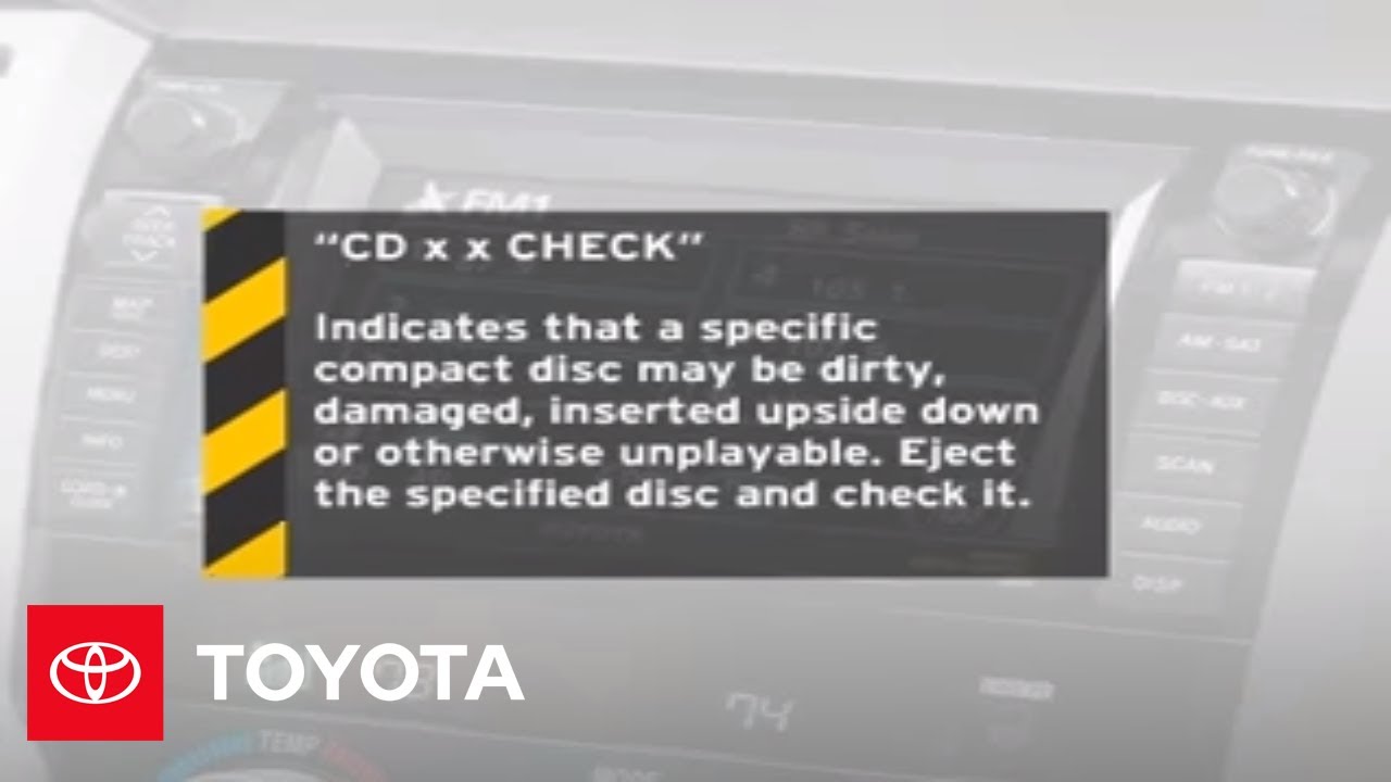 2007 - 2009 Tundra How-To: Error Messages (Navigation System) | Toyota ...