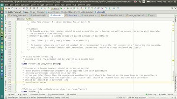 Android Kotlin Tutorial #028 - Coding Convention - Class header
