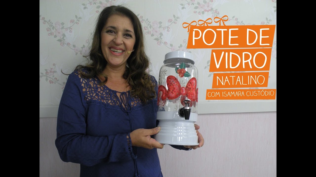 Pote de Vidro Natalino com Isamara Custódio Vitrine do Artesanato De Jornal E Papelao ~ Pote de Vidro Natalino com Isamara Custódio Vitrine do