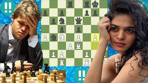 Tania Sachdev vs Magnus Carlsen | Creative Moves That Shocked Everyone