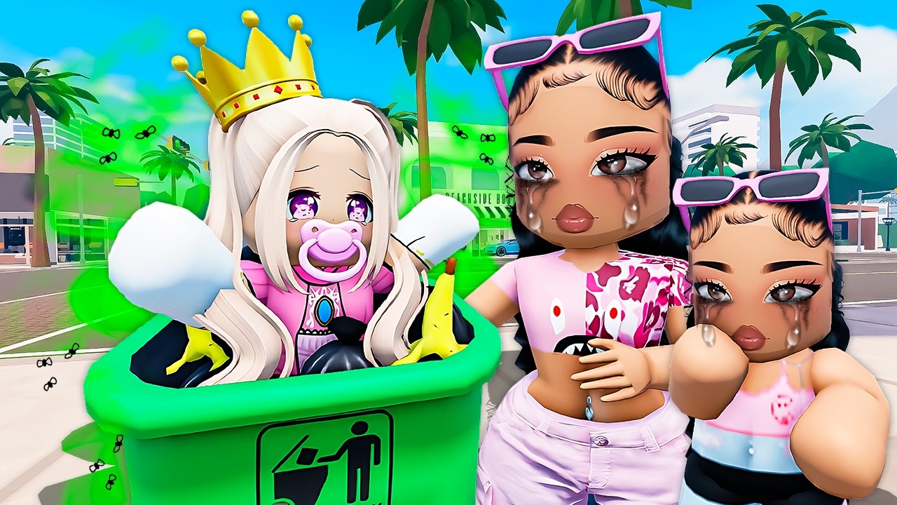 We Found a LOST BABY in TRASH CAN.. (Berry Avenue) - YouTube