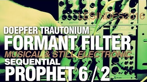 DOEPFER TRAUTONIUM FORMANT FILTER A-104 + SEQUENTIAL PROPHET 6 // PART 2 // DSI - Dave Smith