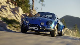 Alpine A110 Rally Mountain Drive - Blender Car Animation