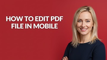 How to Edit Pdf File In Mobile - Julia