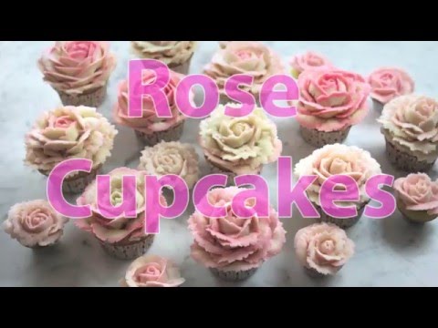 How to Pipe Buttercream Roses for Cupcakes