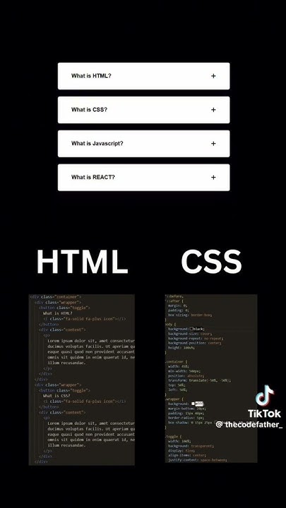 what is the definition of HTML and CSS 🥰? - YouTube