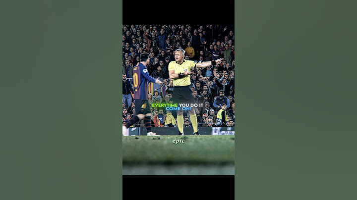 Messi Shows Respect To Referee 💀